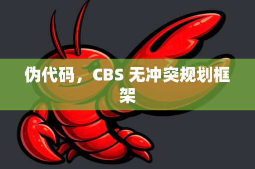 伪代码,CBS 无冲突规划框架-第1张图片-OpenClaw 开源免费 -中文免费安装 伪代码,CBS 无冲突规划框架-第1张图片-OpenClaw 开源免费 -中文免费安装