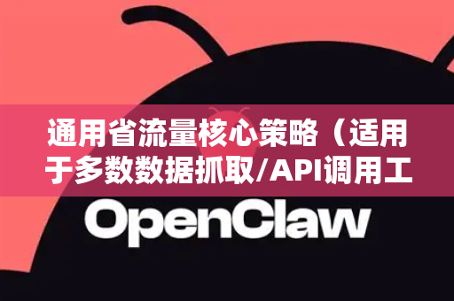 通用省流量核心策略（适用于多数数据抓取/API调用工具）-第1张图片-OpenClaw 开源免费 -中文免费安装
