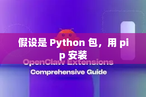 假设是 Python 包，用 pip 安装-第1张图片-OpenClaw 开源免费 -中文免费安装