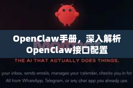 OpenClaw手册，深入解析OpenClaw接口配置-第1张图片-OpenClaw 开源免费 -中文免费安装