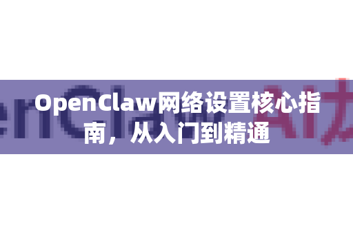 OpenClaw网络设置核心指南，从入门到精通